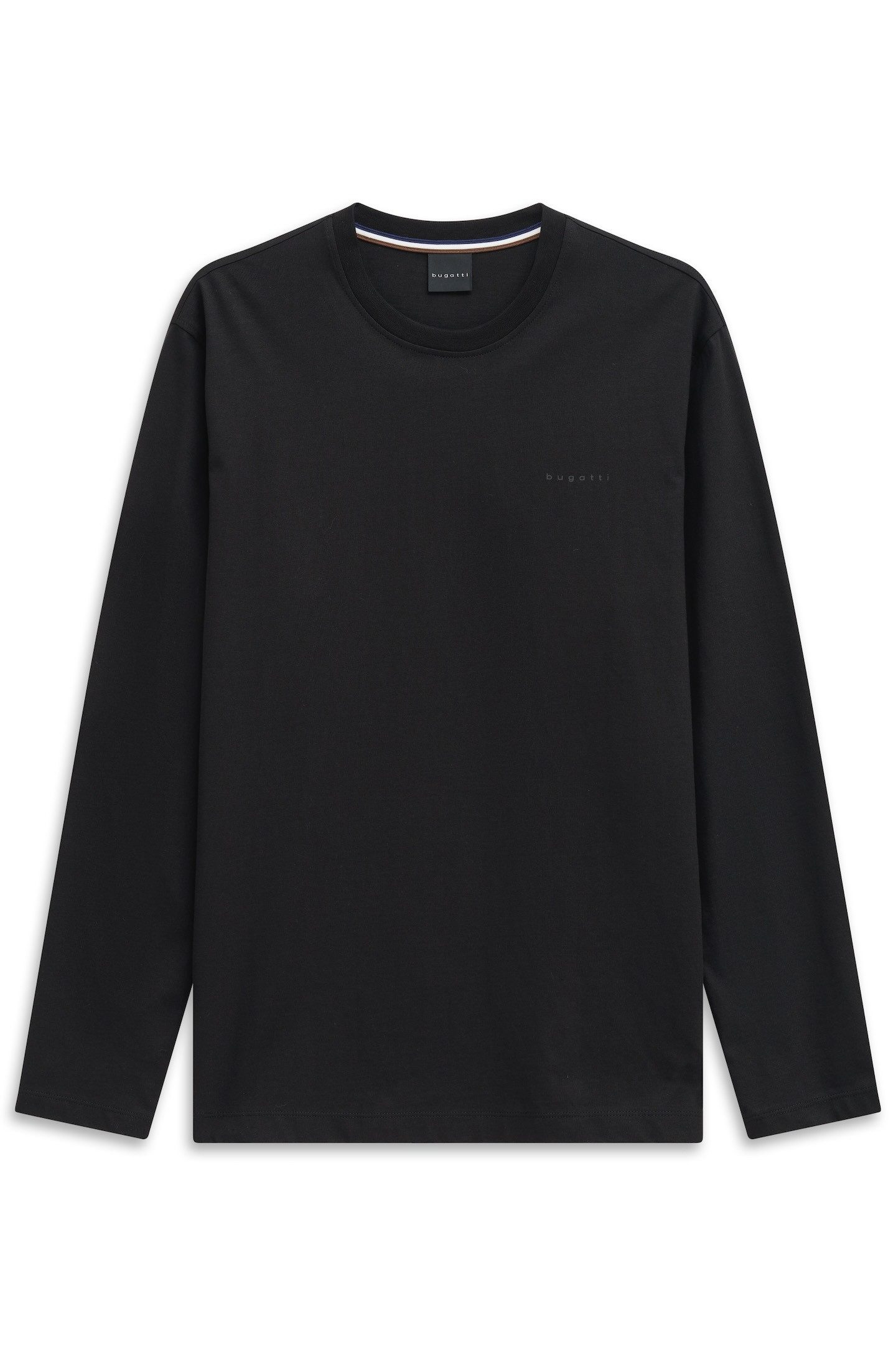 bugatti Longsweatshirt Rundhals im Modern Fit aus Baumwolle