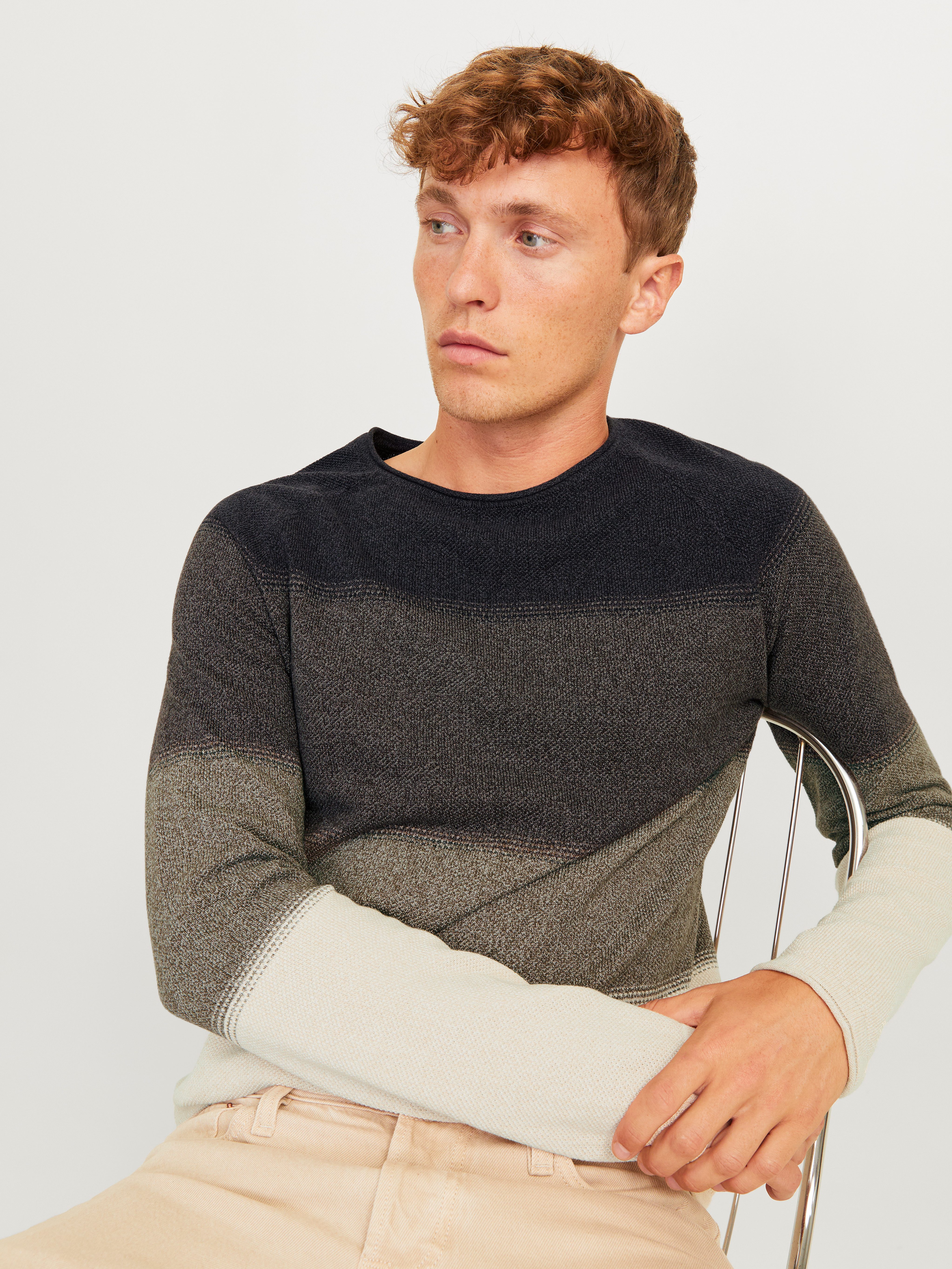 Jack & Jones Rundhalspullover JJEHILL KNIT günstig online kaufen