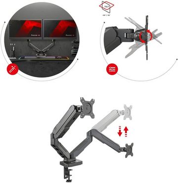 huzaro Motion 2.3 15-27" höhenverstell-/neig-/schwenkbar VESA 75mm & 100mm Monitor-Halterung