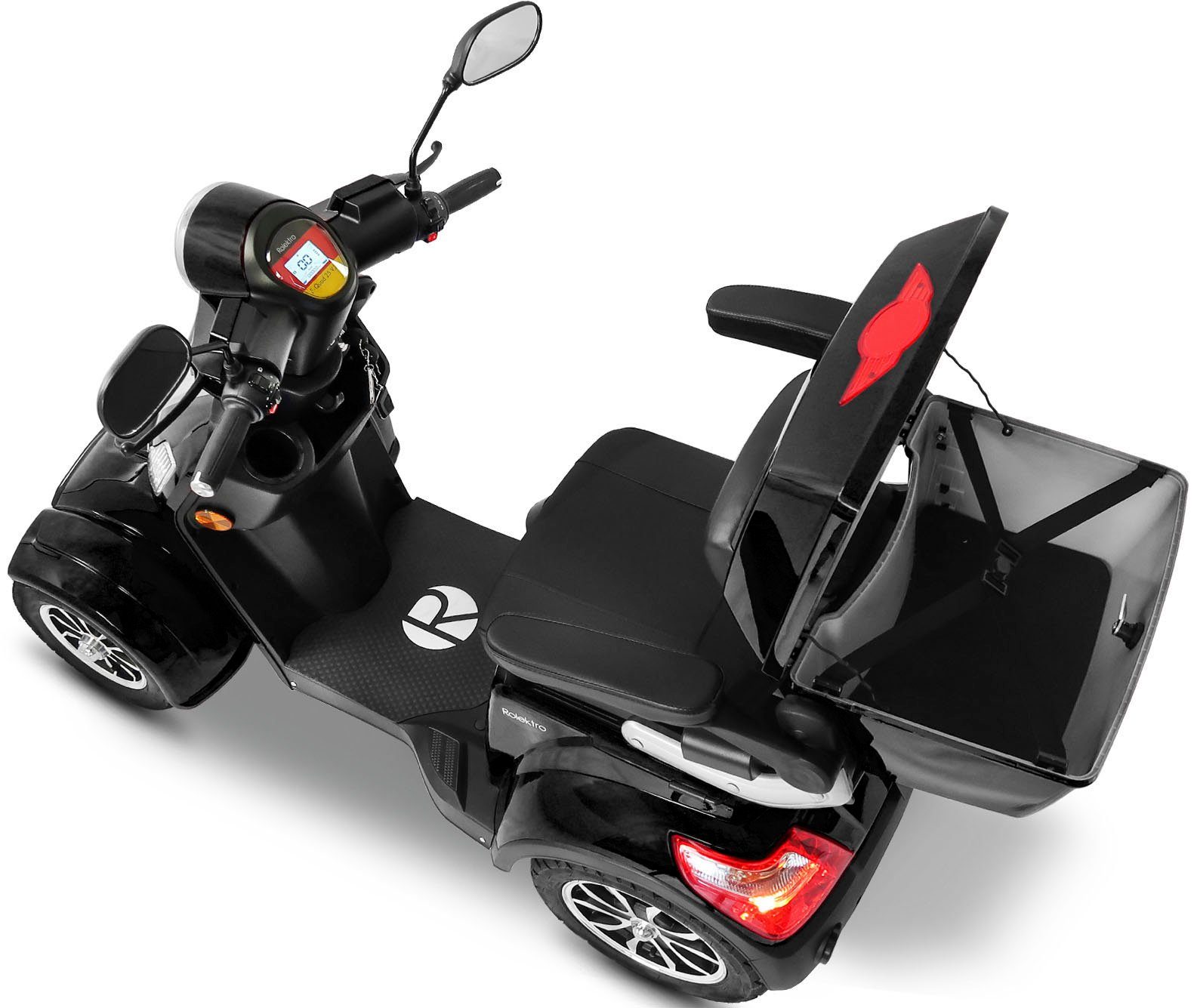 Rolektro Elektromobil Rolektro E-Quad 25 V.3, Lithium Akku, 25 km/h, (mit Topcase)