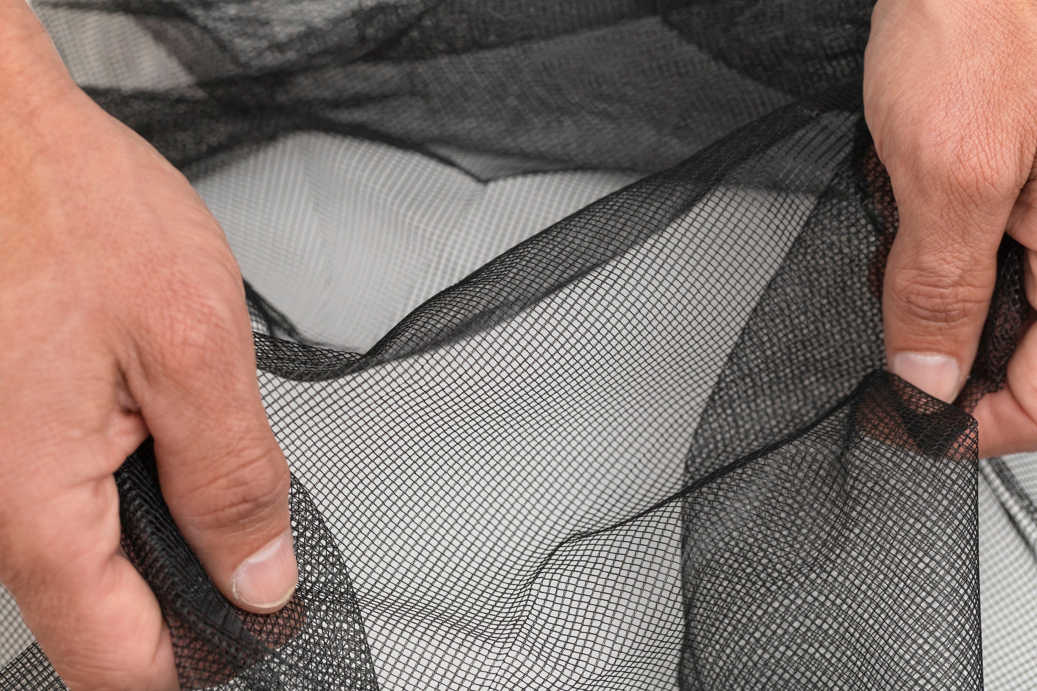 SCHELLENBERG Fliegengitter-Gewebe Maxi für große Fenster, (Packung, 1-St), Insektenschutz und Mückenschutz, 150 x 300 cm, anthrazit und weiß