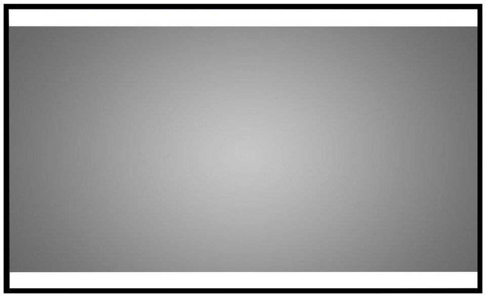 Talos Badspiegel BLACK SHINE (Komplett-Set), BxH: 120x70 cm, energiesparend