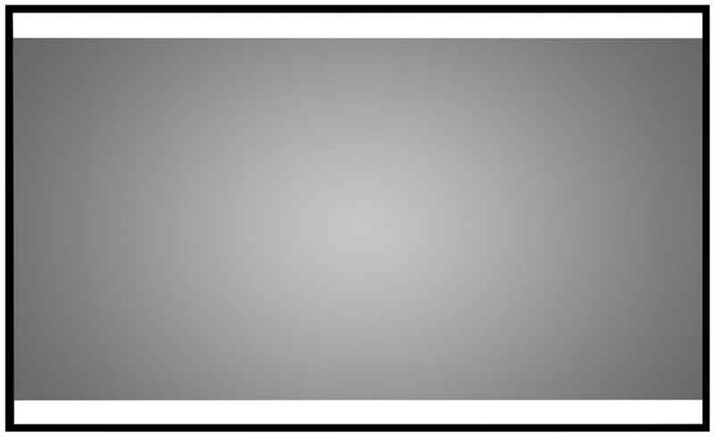 Talos Badspiegel »BLACK SHINE« (Komplett-Set), BxH: 120x70 cm, energiesparend und dimmbar