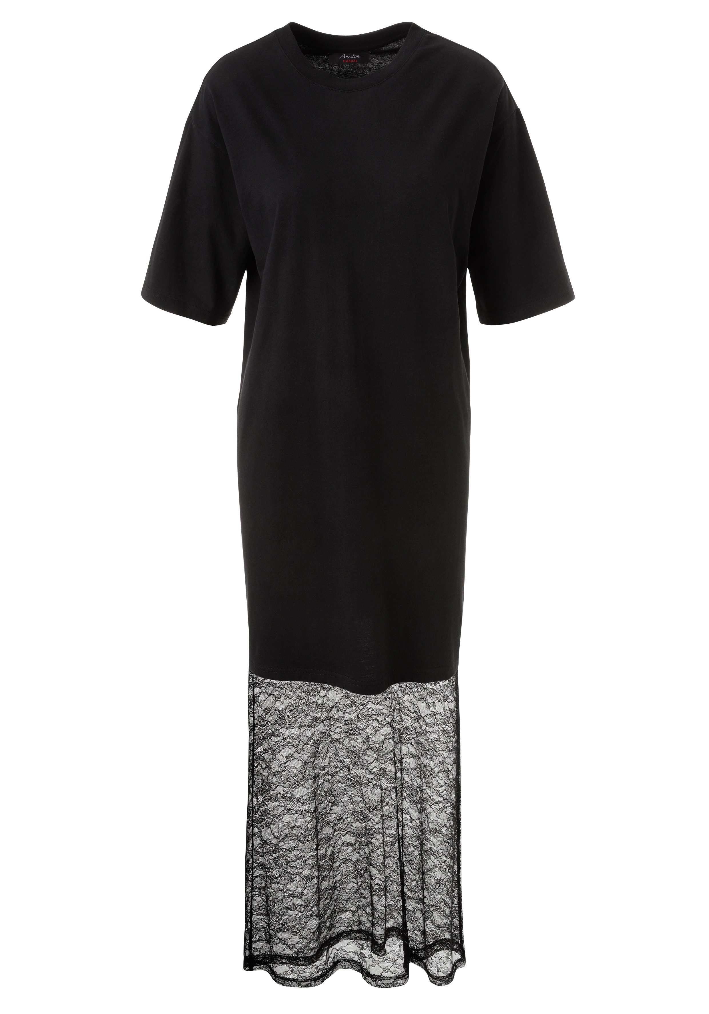 Aniston CASUAL Maxikleid mit raffinierter Spitze am Saum