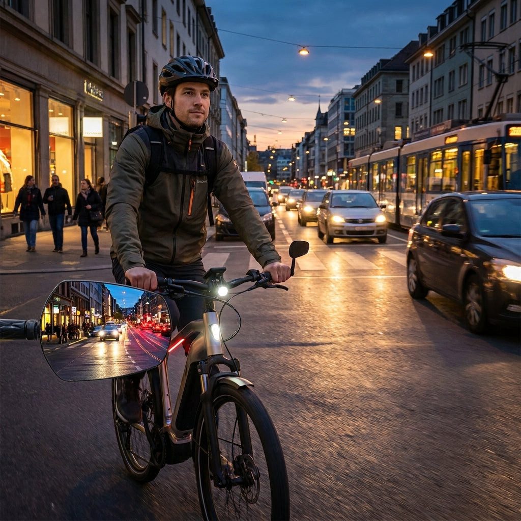 Zefal Fahrradspiegel Zéfal Spiegel ZL Tower 80 - Fahrrad Rückspiegel für sicheren Überblick