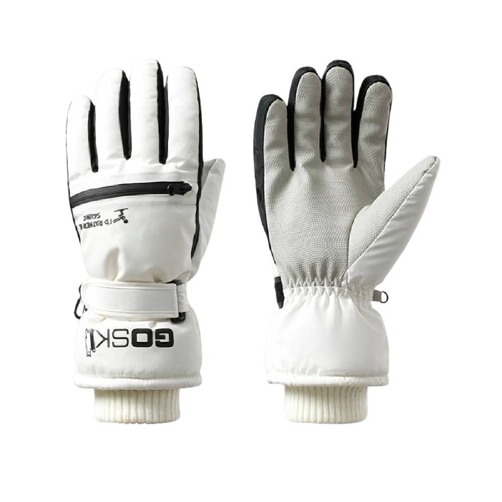 Blusmart Skihandschuhe Winter-Skihandschuhe mit Reißverschlusstasche (Winddichte und warme Touchscreen-Handschuhe, Wasserdichtes Fleecefutter) Für Skifahren, Radfahren und andere Outdoor-Sportarten