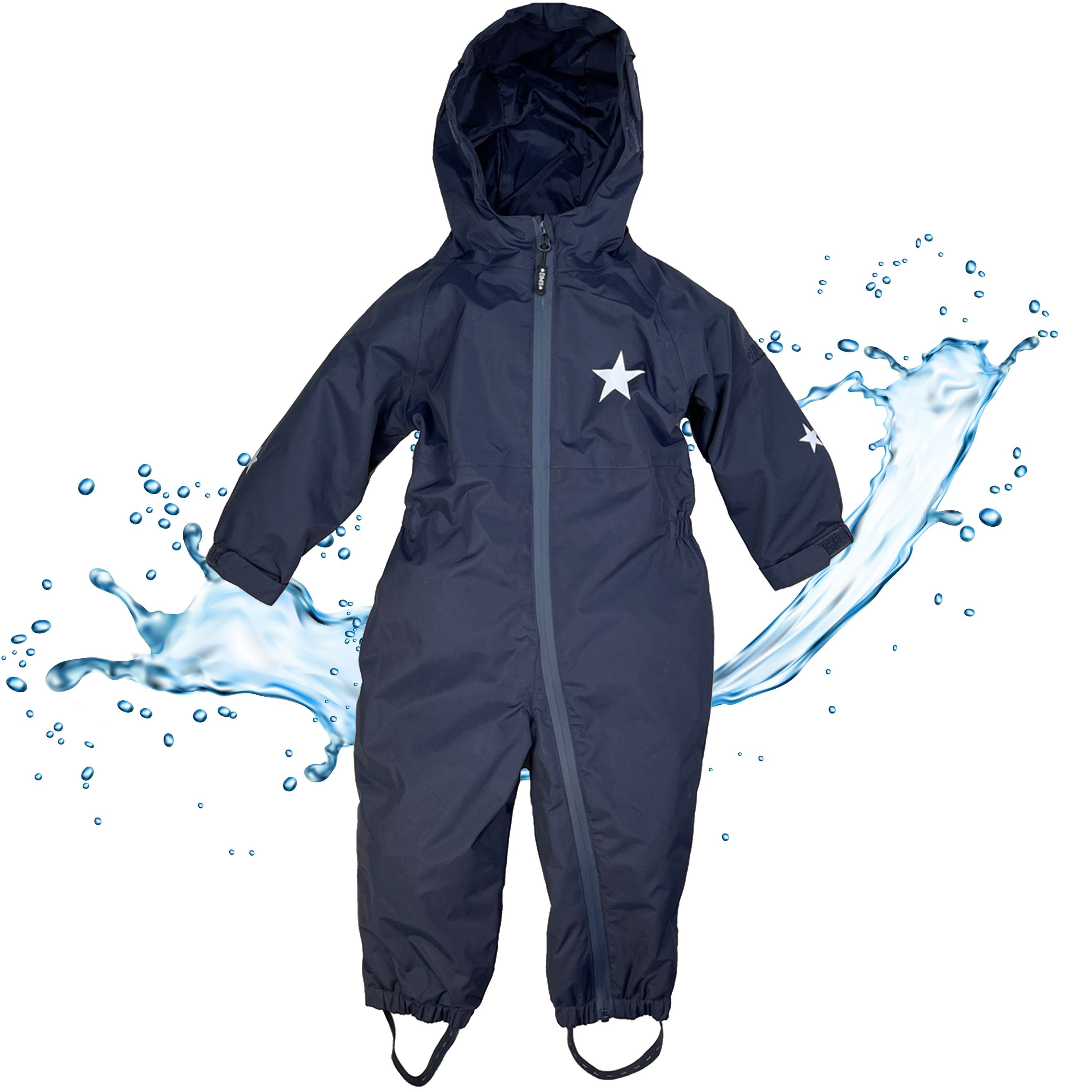 Design im 100% - Kinder atmungsaktiv PFC BMS Regenanzug für praktischen marine Regenoverall wasserdicht & frei