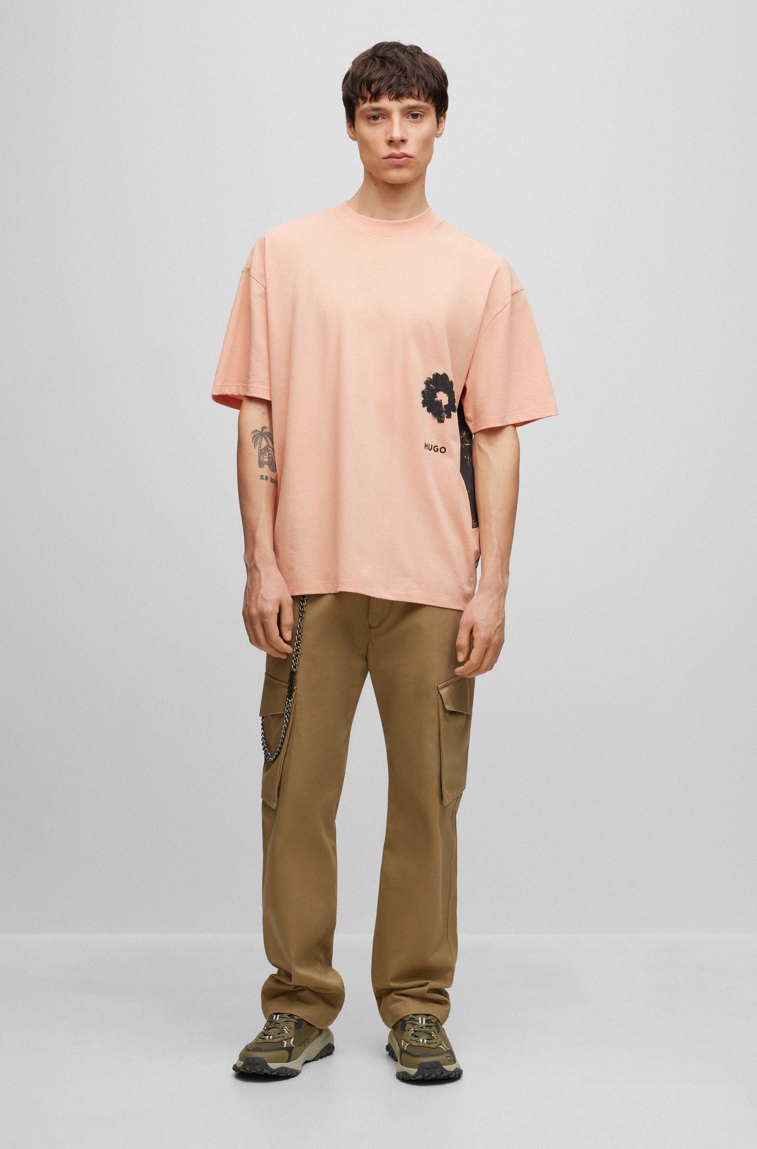 HUGO T-Shirt Diore (1-tlg) Orange (630)
