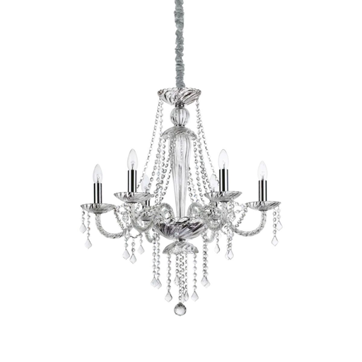 Ideal Lux Kronleuchter Ideal Lux Amadeus SP6 Kronleuchter, Ø: 67 cm, LED wechselbar, Hängelampe E14