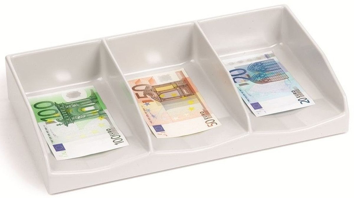 INKiESS Geldkassette Banknotenfach B 3 lichtgrau