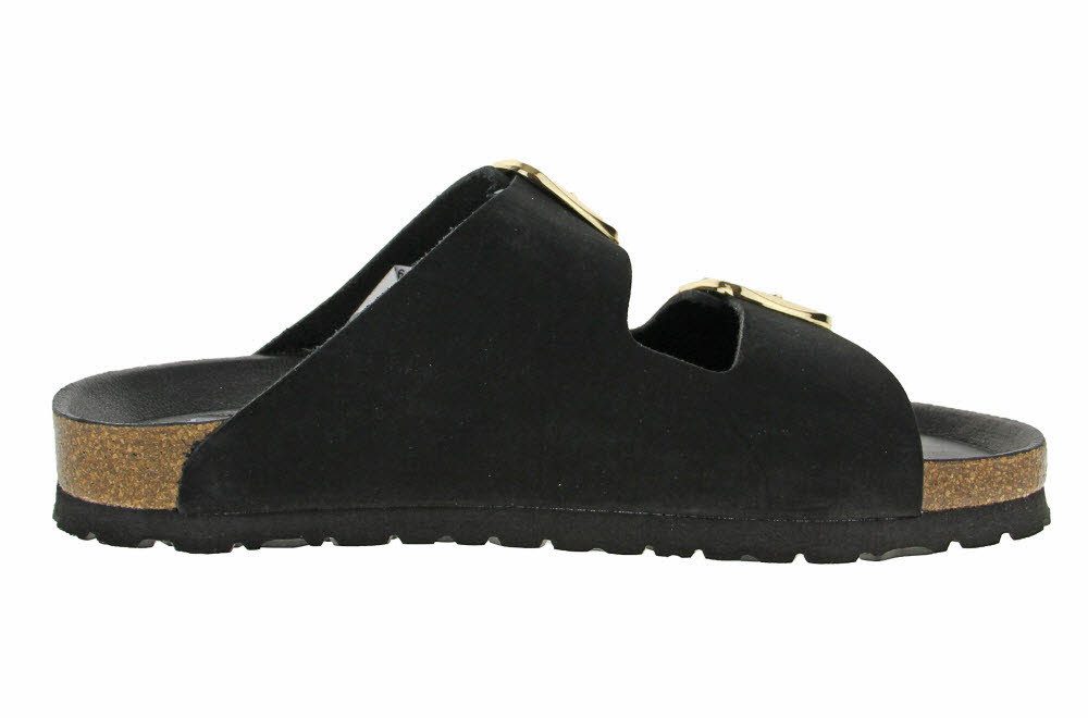 SUPERSOFT Fjort Damen Pantolette mit Fußbett Keilpantolette