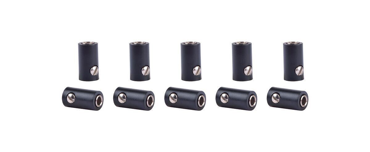 Viessmann Modelleisenbahn-Stecker Viessmann 6886 Muffen schwarz, 10 Stück