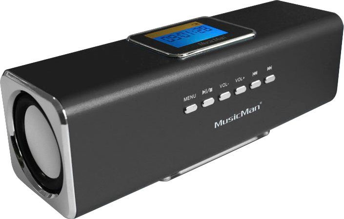 Technaxx MusicMan MA Display Soundstation 2.0 (6 Portable-Lautsprecher schwarz W)