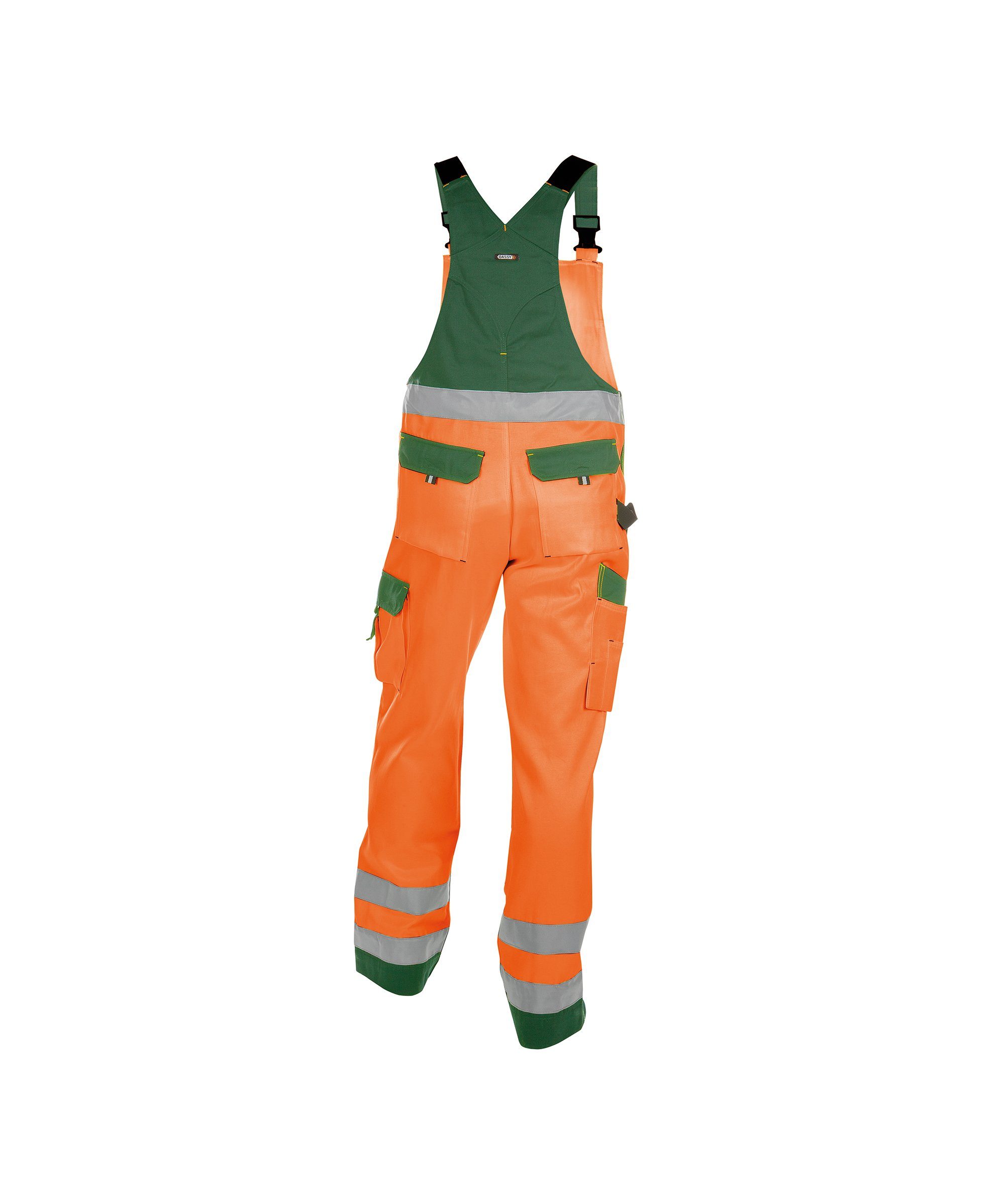 Dassy Arbeitslatzhose Warnschutz Latzhose mit Kniepolstertaschen Toulouse (1-tlg)