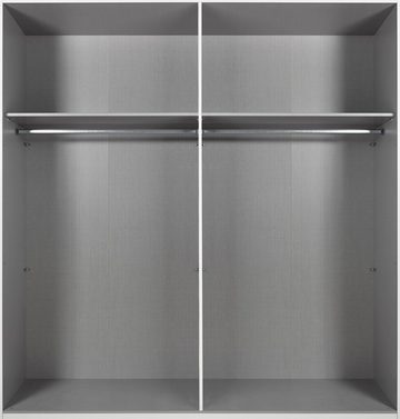 freiraum Kleiderschrank Chalet (BxHxT: 180x210x58 cm) in WEISS mit 4 Türen und 2 Einlegeböden