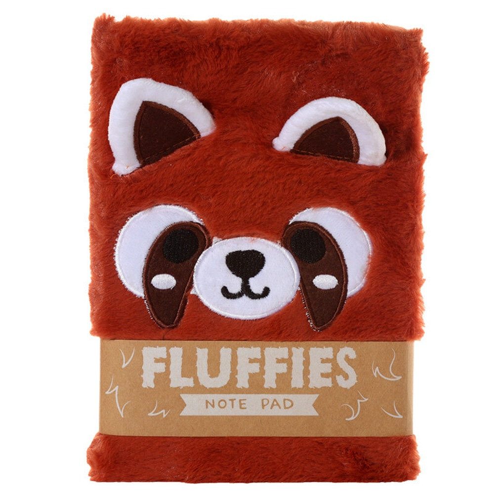 Puckator Notizbuch Adoramals Roter Panda Fluffies Plüsch Notizbuch