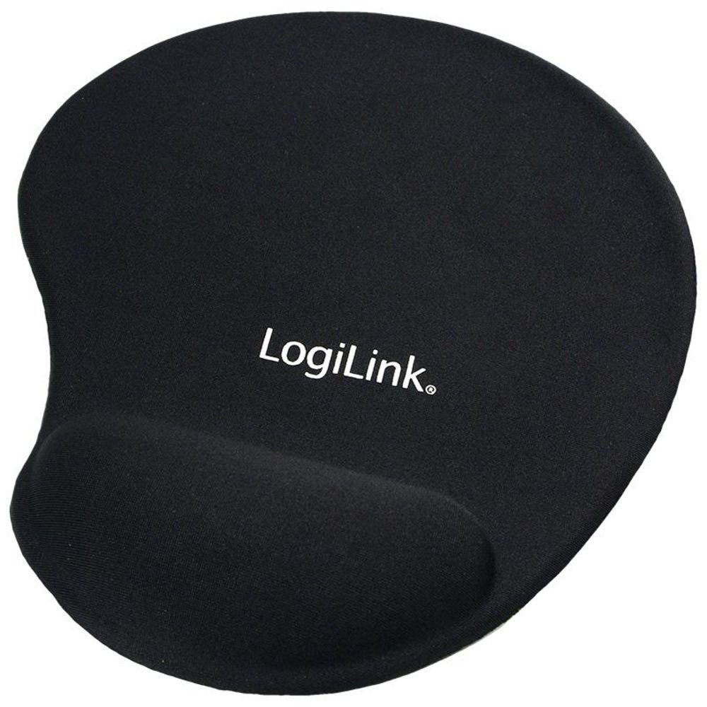 LogiLink Mauspad Mauspad mit Silikon Gel Handauflage, Gamingmauspad Ergonomisch