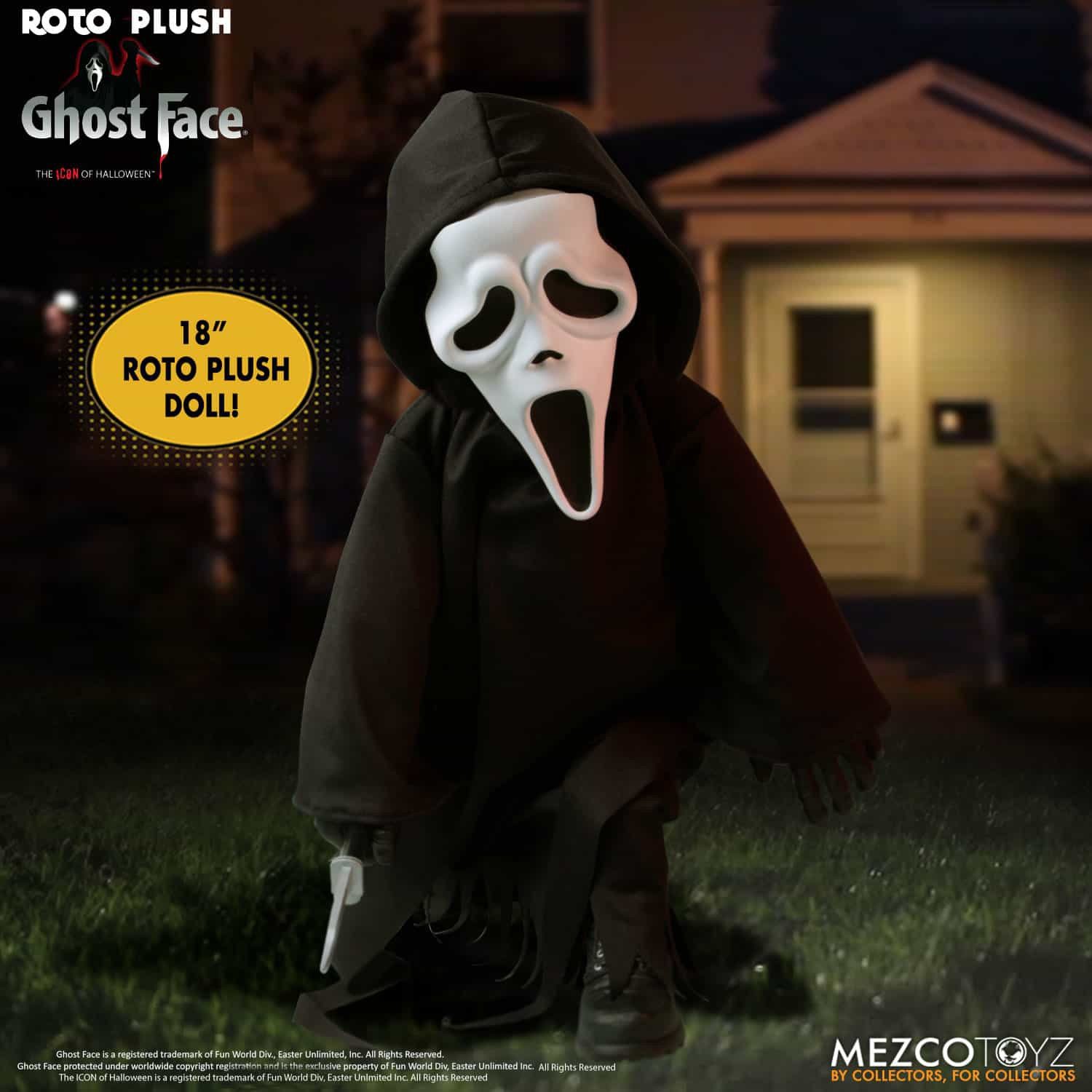 Scream Face Actionfigur Puppe Roto MEZCO Ghost MDS 18 Plush