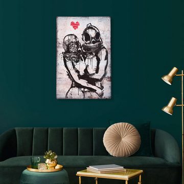 Posterlounge Forex-Bild Pineapple Licensing, Banksy - Couple Divers, Modern Illustration