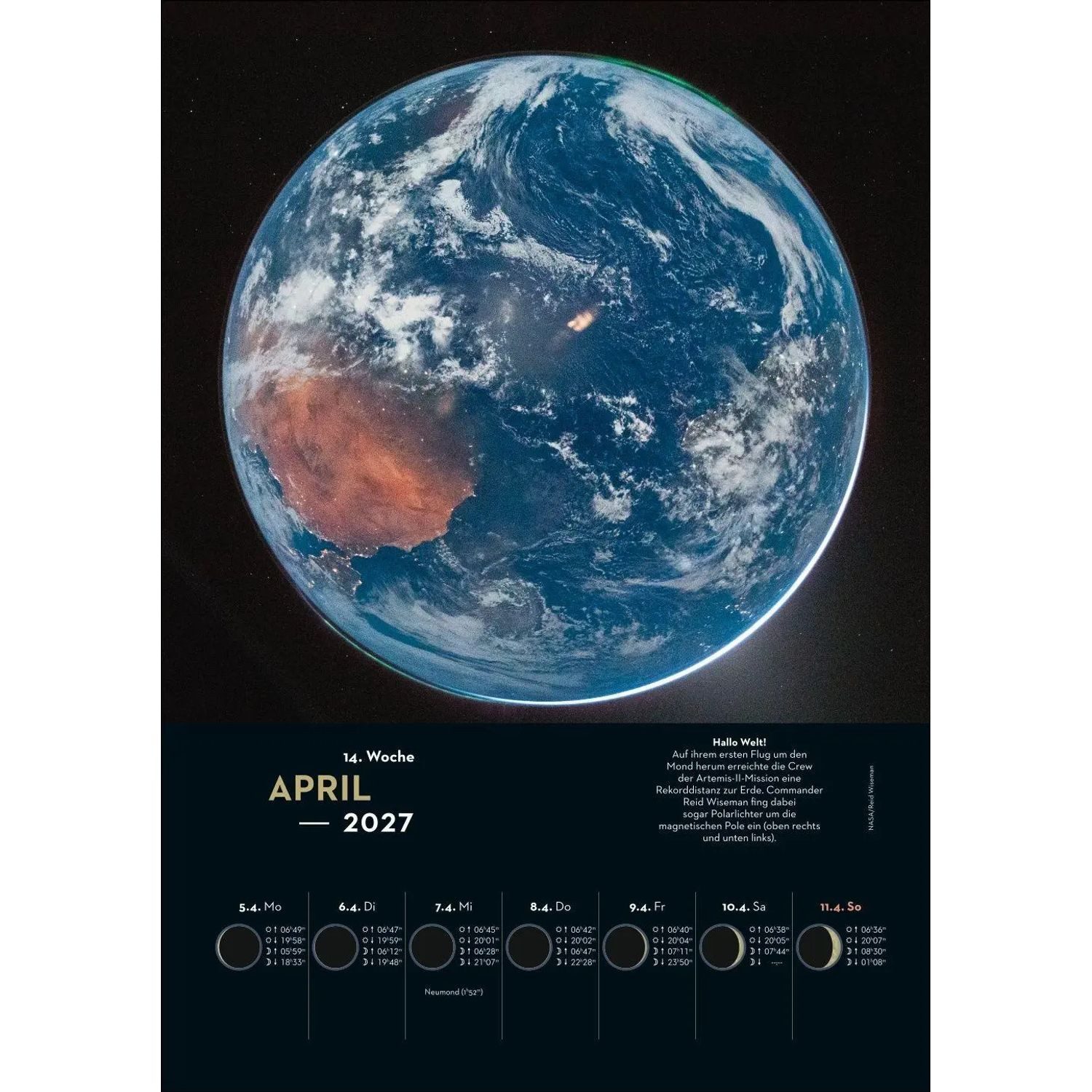 Harenberg Kalender Verlag Wandkalender KOSMOS Himmelsjahr Wochen-Kulturkalender 2027 - Der Wandkalender...