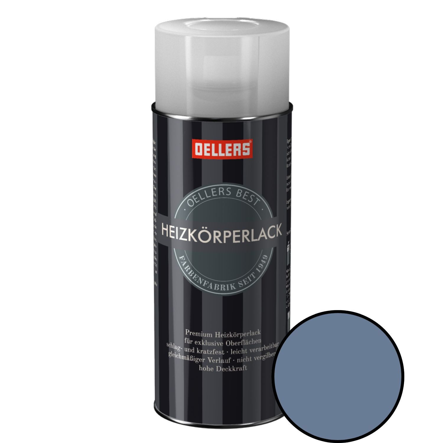 OELLERS Heizkörperlack Premium Sprühlack, 400 ml Heizkörperfarbe, Heizungslack, Heizungsfarbe