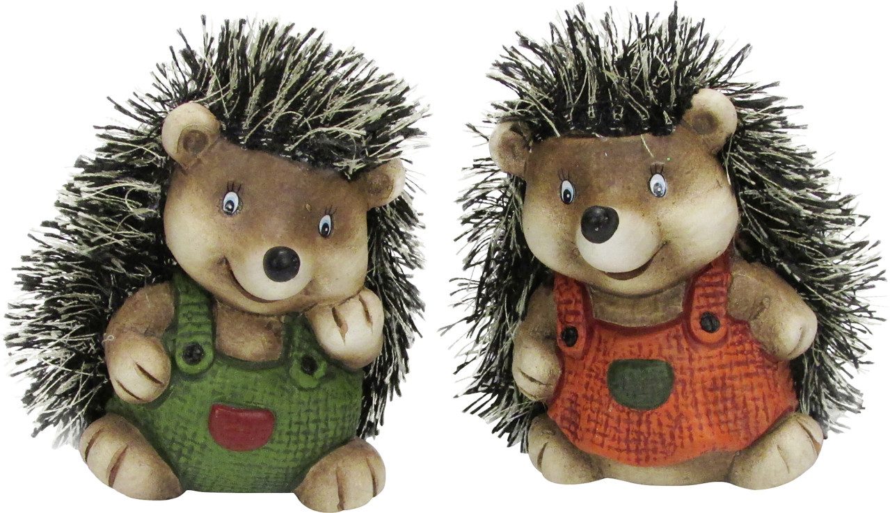 Rodermund Dekofigur Igel Keramik 8 x 7 x 7 cm braun grün rot