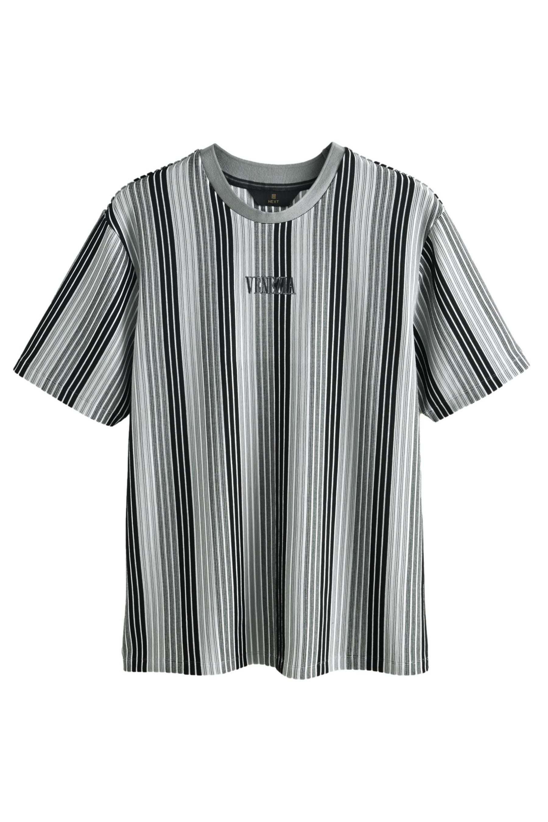 Next T-Shirt Edles T-Shirt mit vertikalen günstig online kaufen