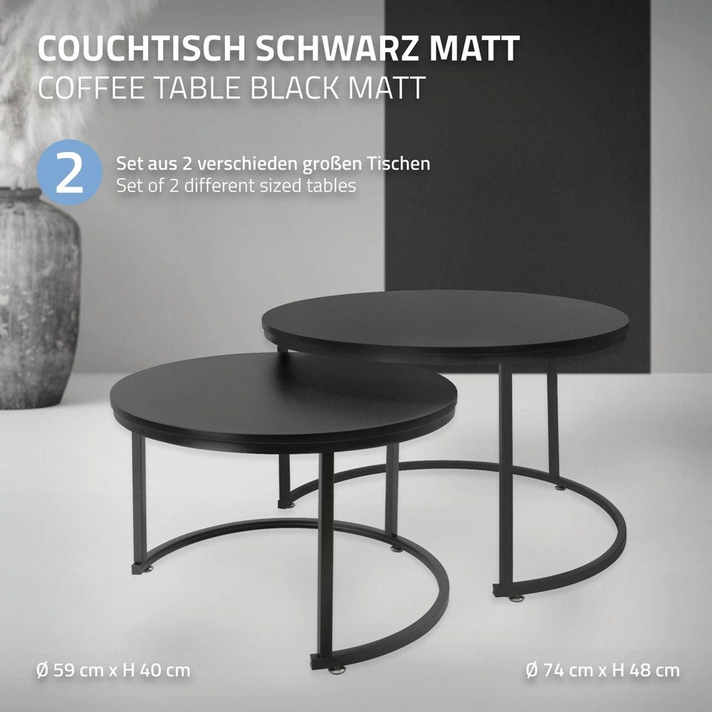 ML-DESIGN Couchtisch Beistelltisch in 2 Größen günstig online kaufen