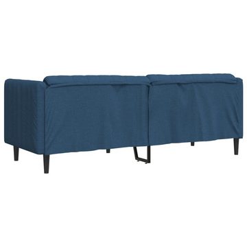 vidaXL Sofa Sofa 2-Sitzer Blau Stoff