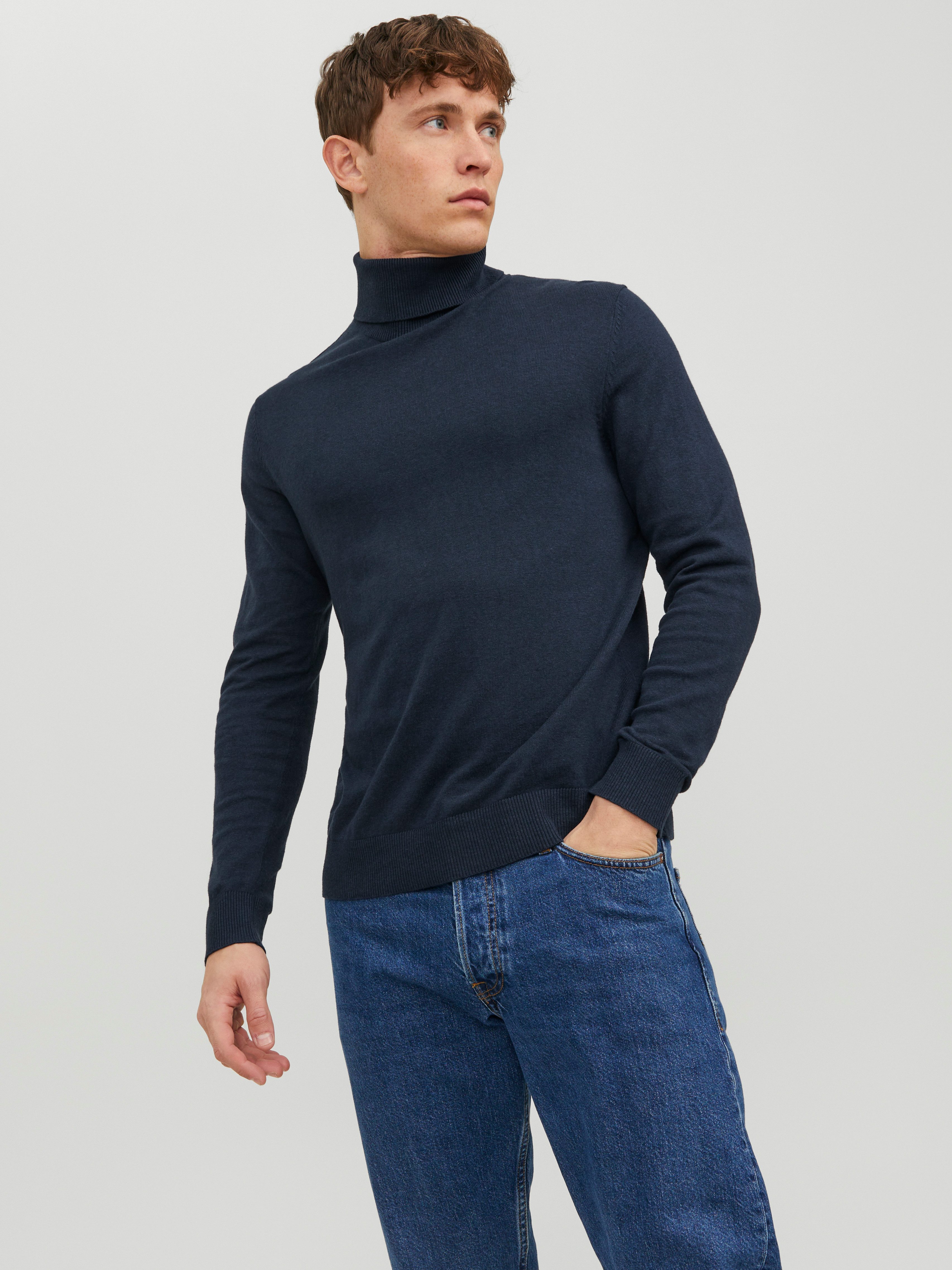 Jack & Jones Rollkragenpullover JJEEMIL KNIT ROLL NECK NOOS Baumwollmischung, regular fit