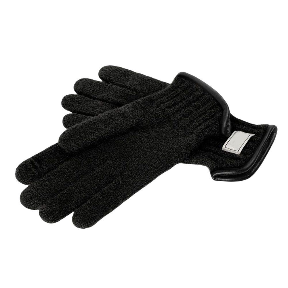 edgingXL Touchscreen, leather black dz144 Blusmart Warm Fleecehandschuhe Herren, Winter-Strickhandschuhe Für Winddicht,