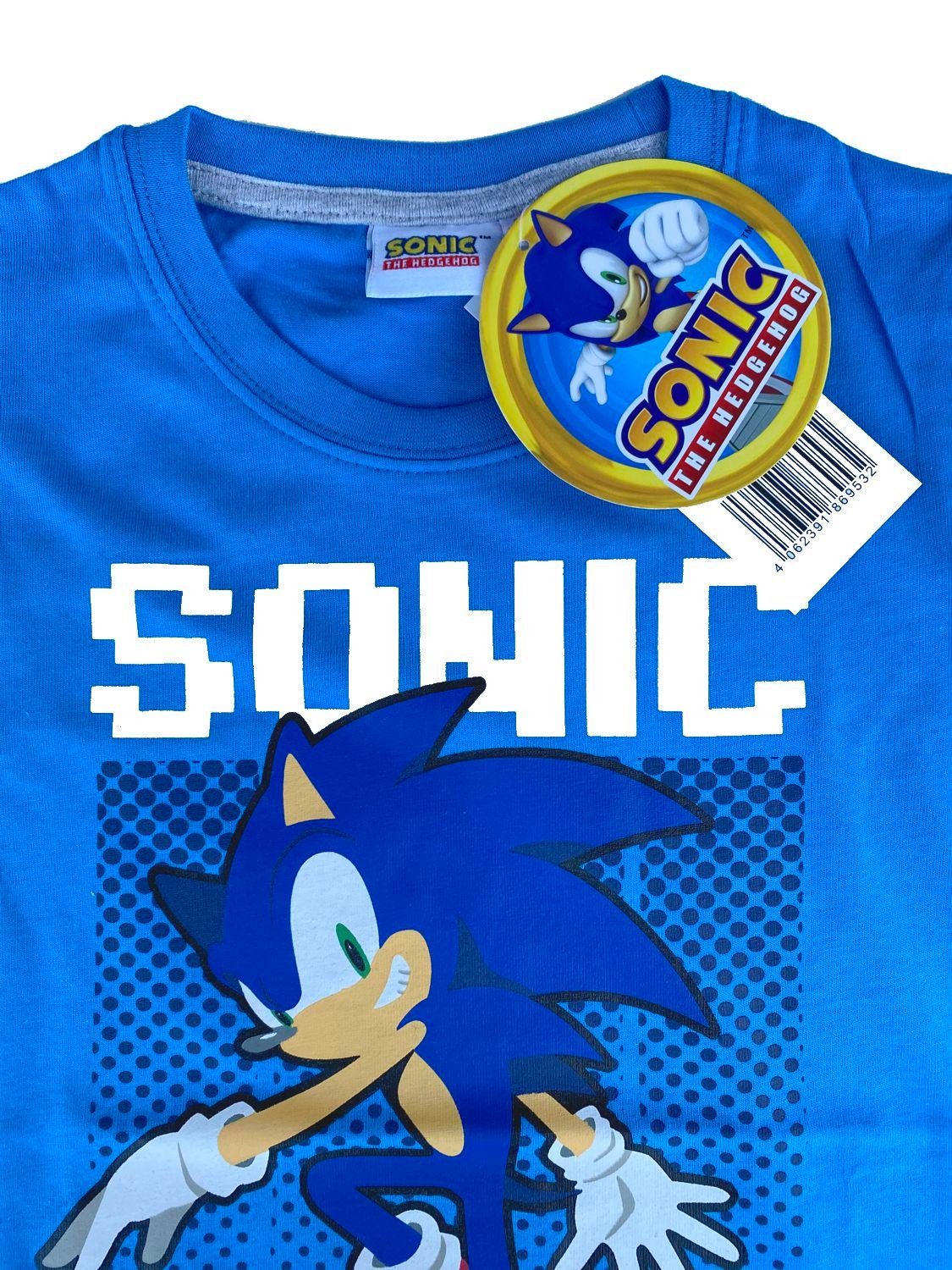 Sonic SEGA T-Shirt »SONIC the Hedgehog T-Shirt Kinder grau oder blau Jungen  + Mädchen Gr.116 128 140 152« online kaufen | OTTO