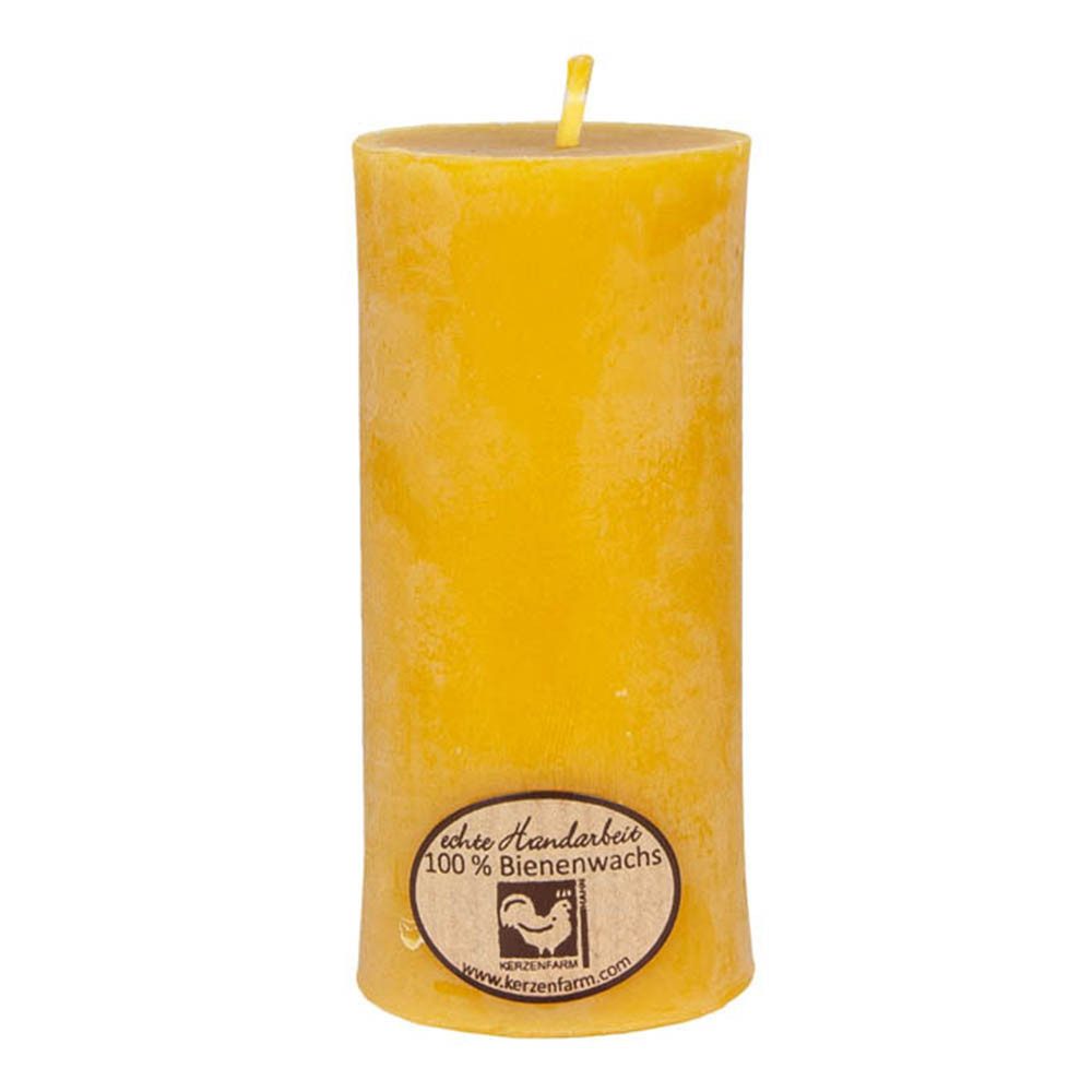 Hahn Kerzenfarm Formkerze Bienenwachs - Stumpenkerze 45x95mm günstig online kaufen