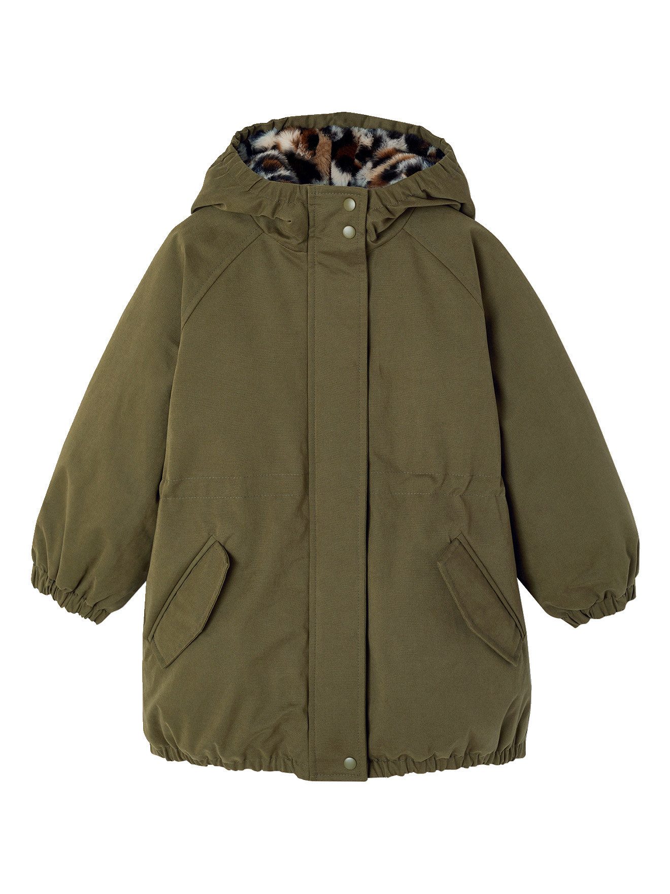 vertbaudet Parka Mädchen Winterjacke mit Webpelzfutter