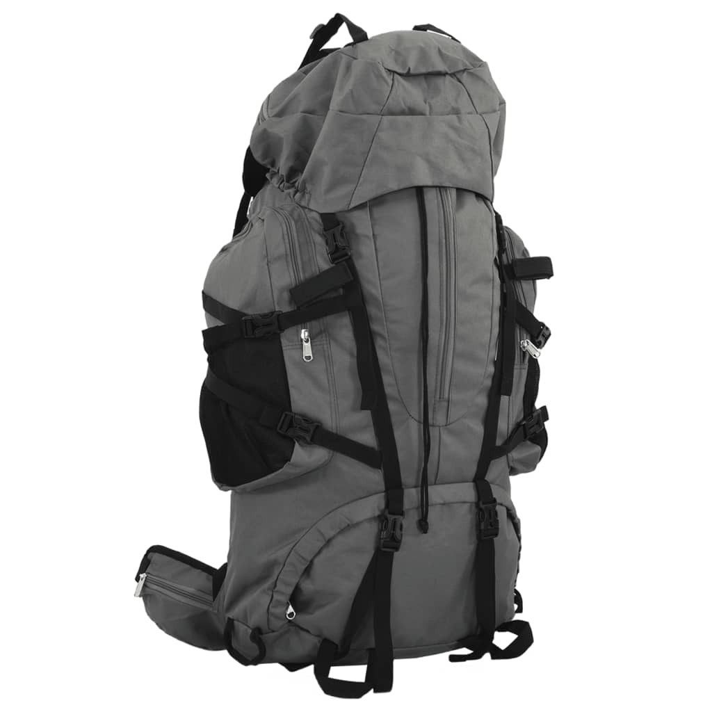 vidaXL Rucksack Wanderrucksack Grau 80 L Oxford-Gewebe (1-tlg)