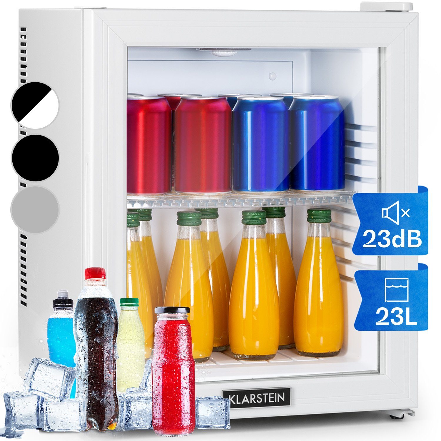 Klarstein Mini-Kühlschrank für Getränke, Kleiner, Lautlos