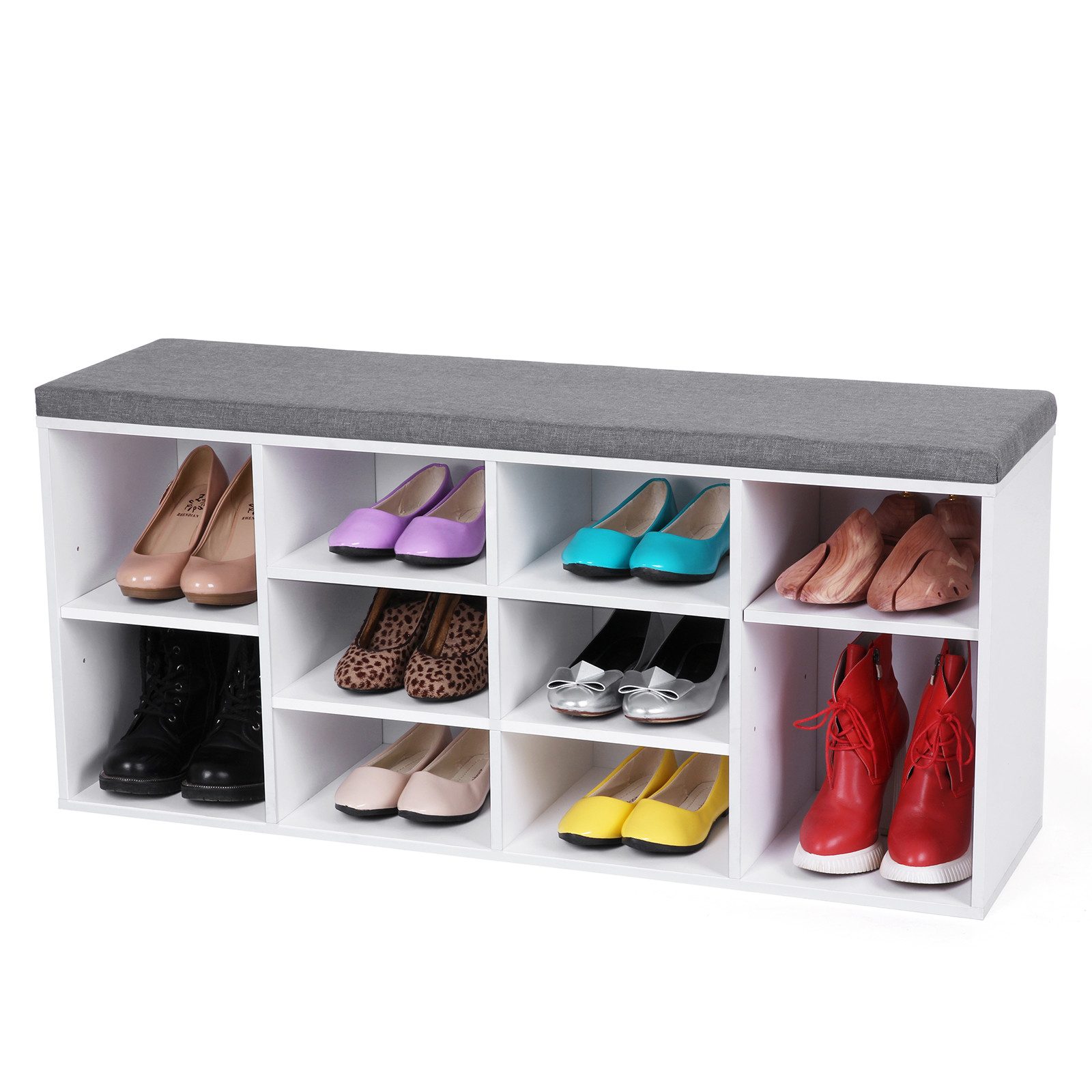 VASAGLE Schuhbank, Schuhregal, mit 10 Fächern, günstig online kaufen