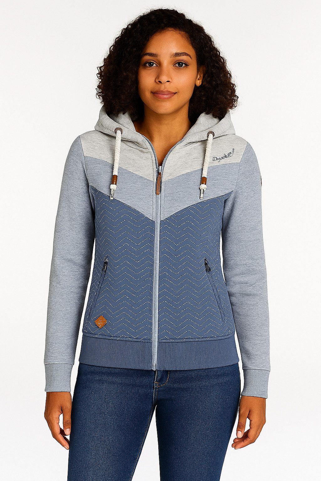 Ragwear Sweatjacke TREGA ZIP O im Colorblocking-Design