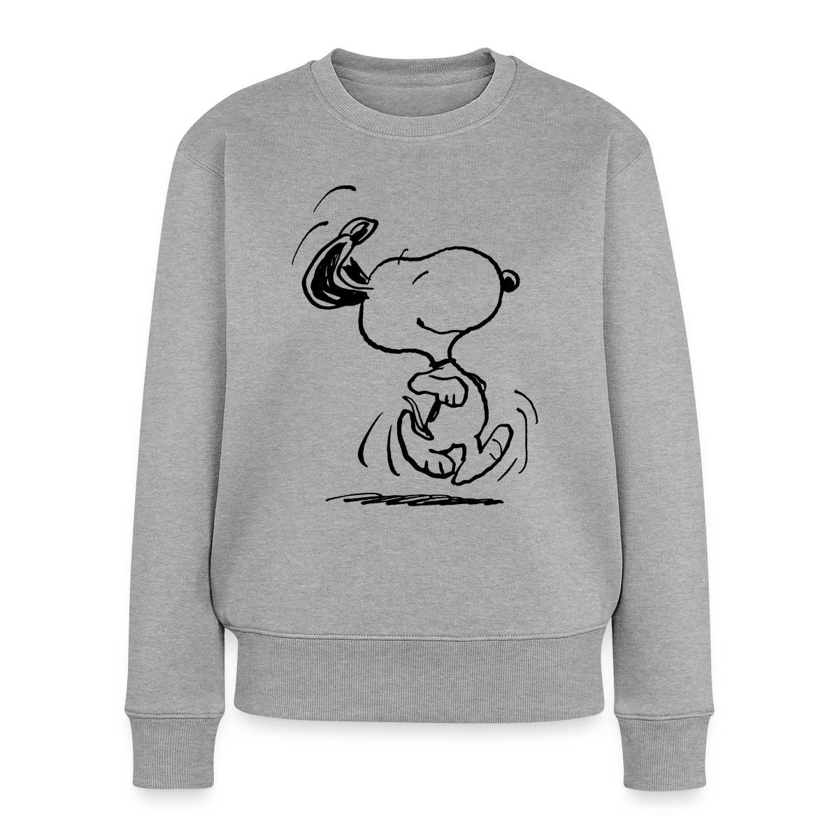 Spreadshirt Sweatshirt Peanuts Snoopy Happy Damen Premium Pullover (1-tlg)