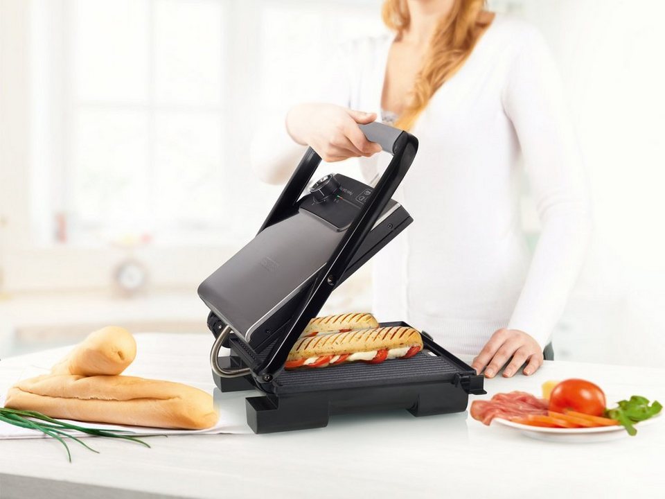 PRINCESS Kontaktgrill, 2000 W, Low fat Indoorgrill Elektro Multi  Tisch-grill Snackmaker 30x27cm groß, Vielseitiger Kontaktgrill für Fleisch,  Panini, Gemüse