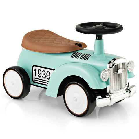 COSTWAY Rutscherauto Retro Kinderauto, mit Hupe