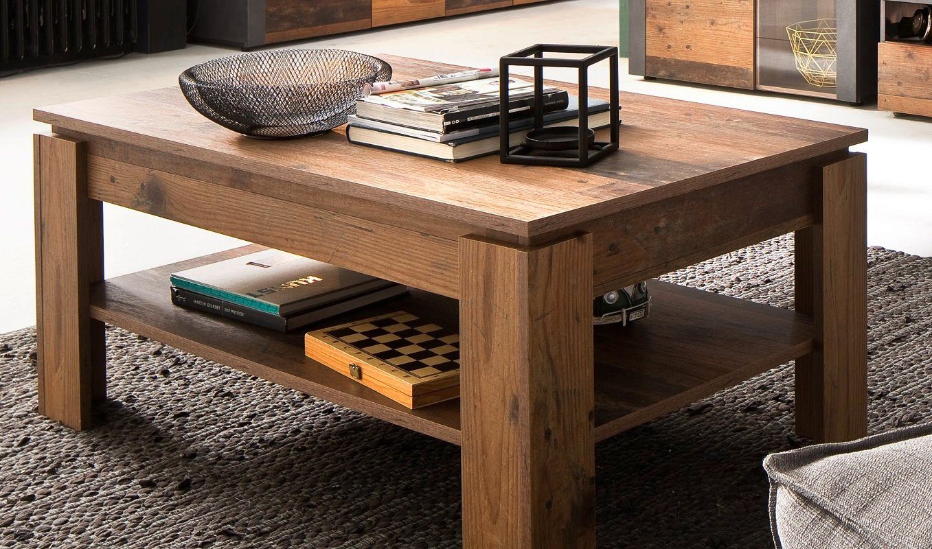 trendteam Couchtisch Couchtisch Wohnzimmertisch, Old Used Wood (noSet
