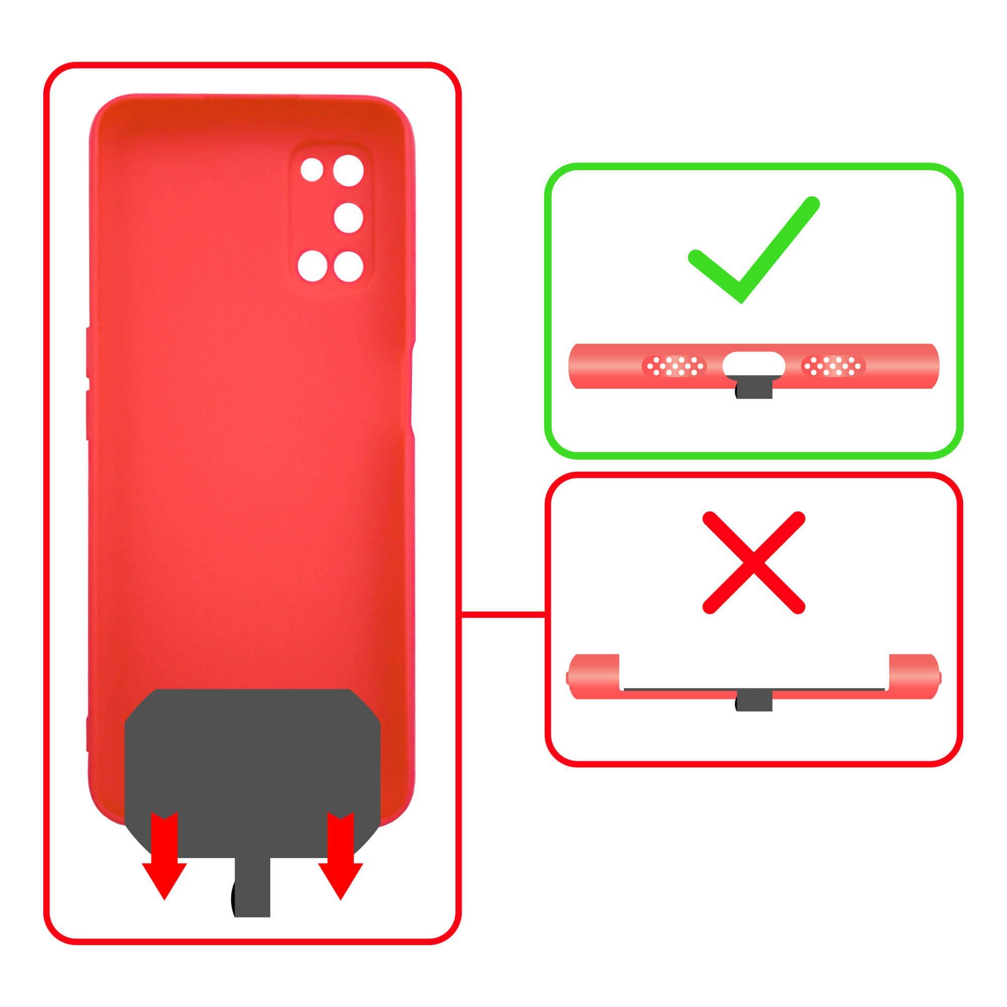 mtb more energy Handykette Universal (HBS) Metallfarbe silber, für nahezu alle Smartphone-Hüllen – Bild 4 von 5