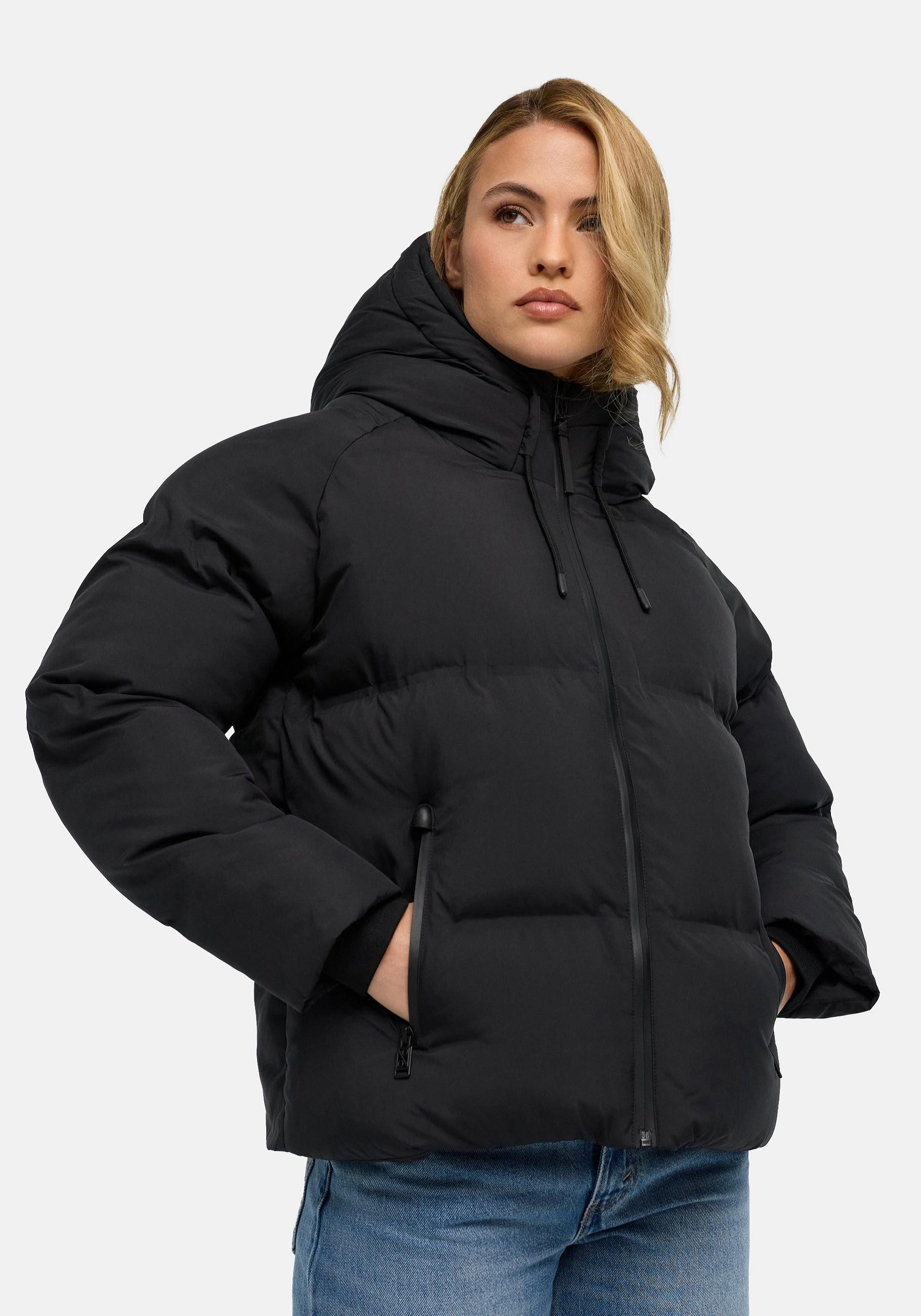 Navahoo Winterjacke Petit-Puffy 14 Damen Jacke mit verschweißter Steppung