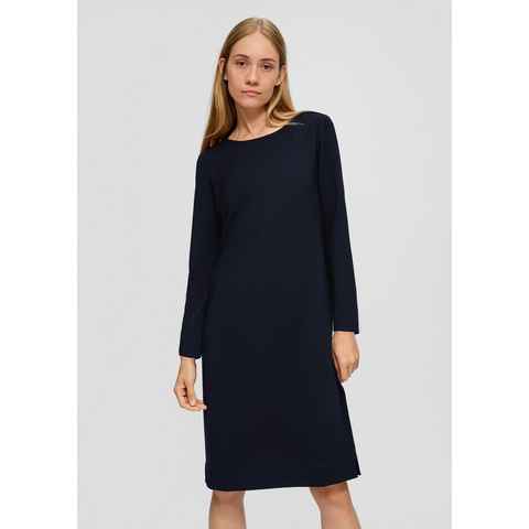 s.Oliver Maxikleid Jersey-Kleid mit Strukturmuster