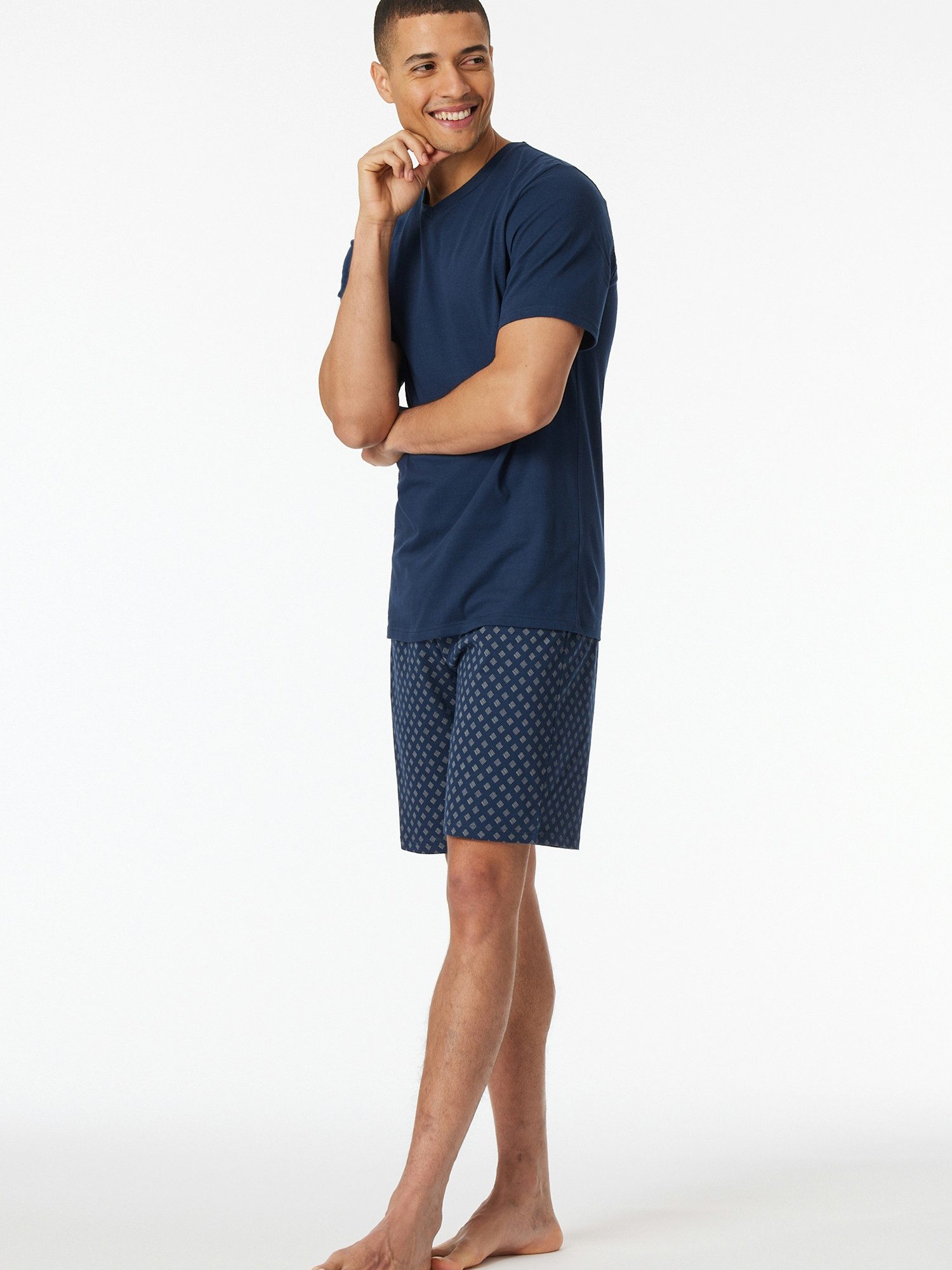 Schiesser Pyjama Schlafanzug kurz - Casual günstig online kaufen