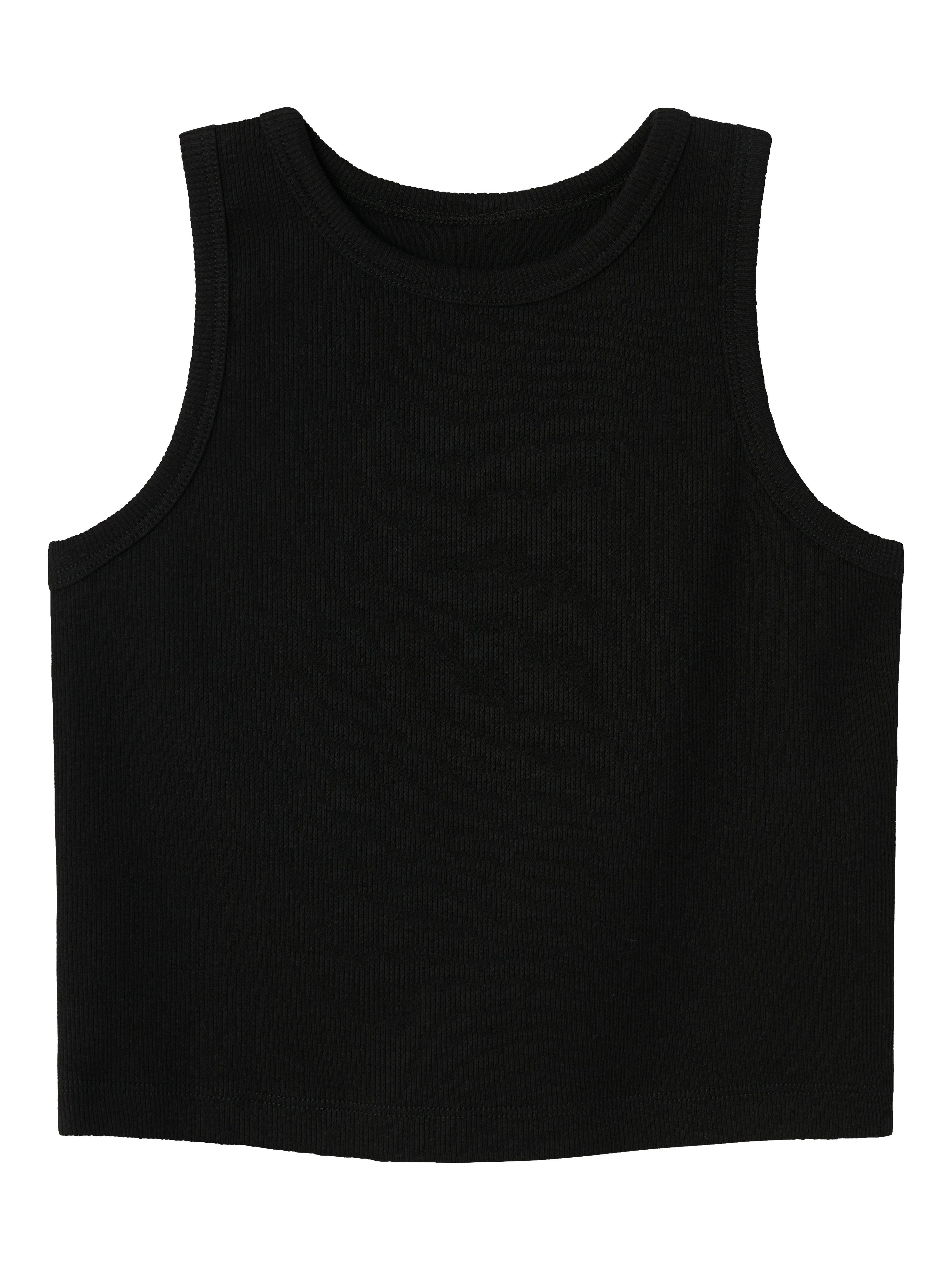 Name It Tanktop NKFNAKAL SL SHORT TOP NOOS Baumwollmischung, verkürzte Form, Jersey Rippware
