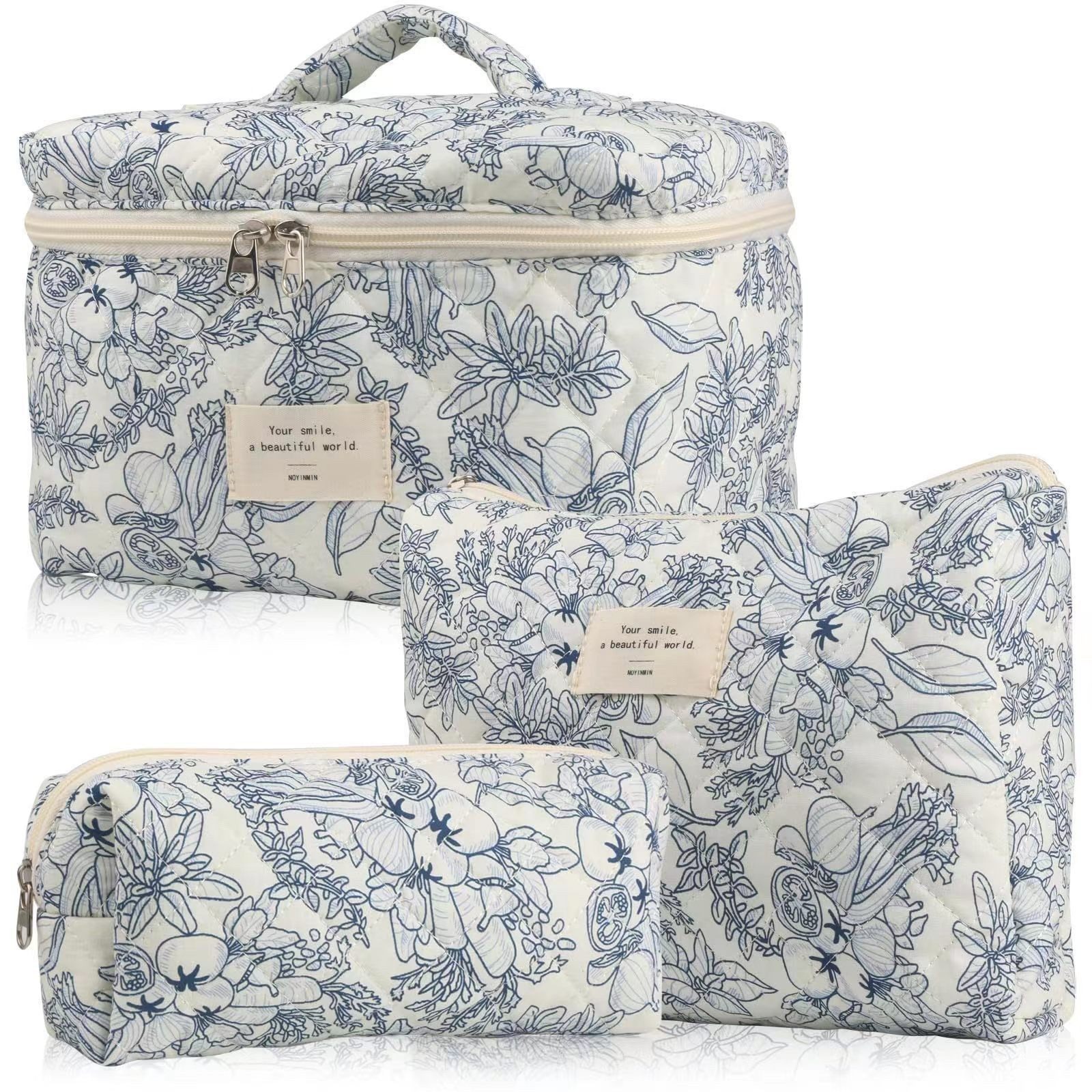 nsihing Kosmetiktasche 3er Set Kulturtasche – Wasserdichter Kulturbeutel für Damen