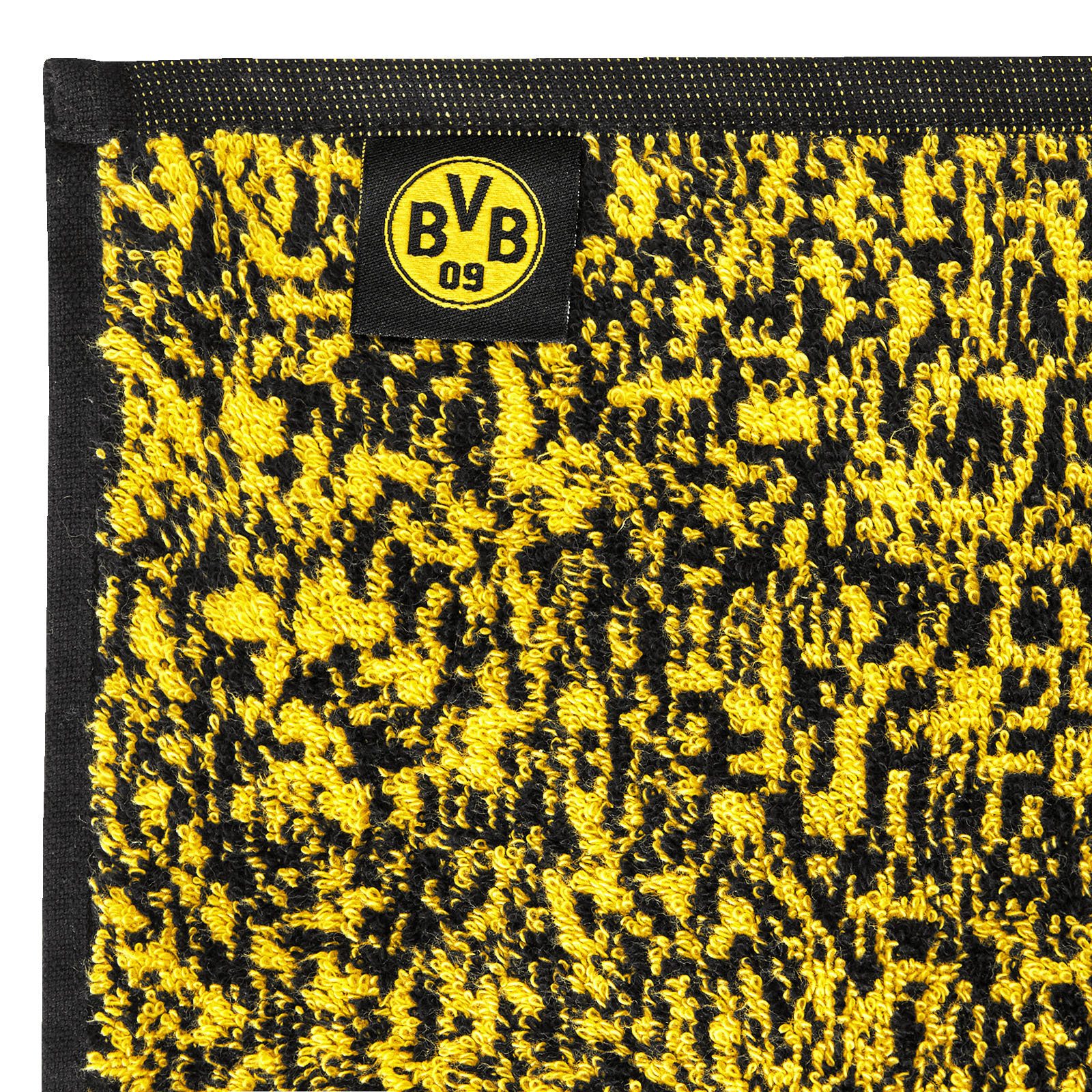 BVB Duschtuch BVB Duschtuch Farbverlauf 70 x 140cm, Baumwolle (Set, 1-St), „Borussia Dortmund“-Schriftzug