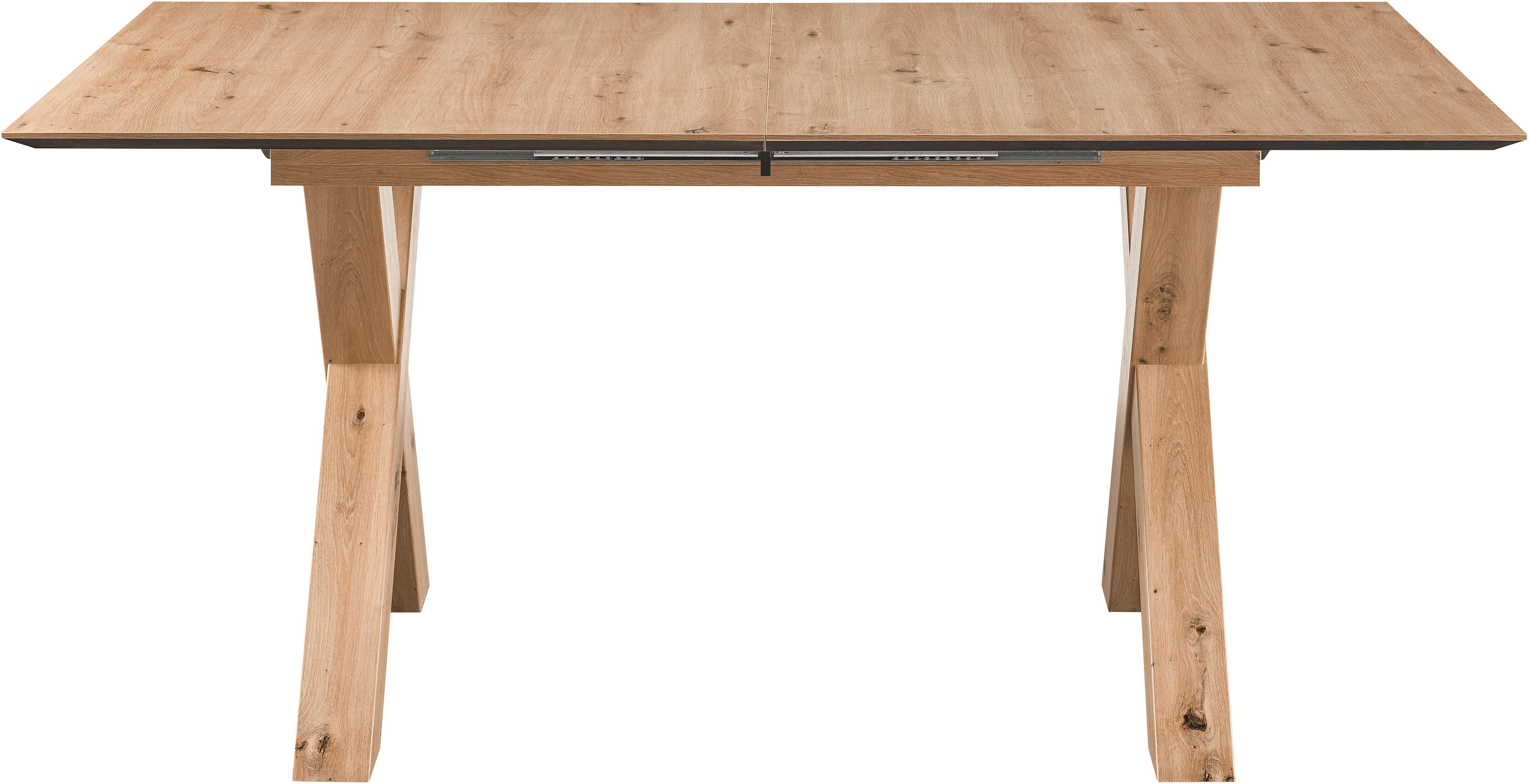 set one by Musterring Esstisch New Atlanta, Platte rechteckig mit schweizer Kante, ausziehbar, Gestell in X-Form